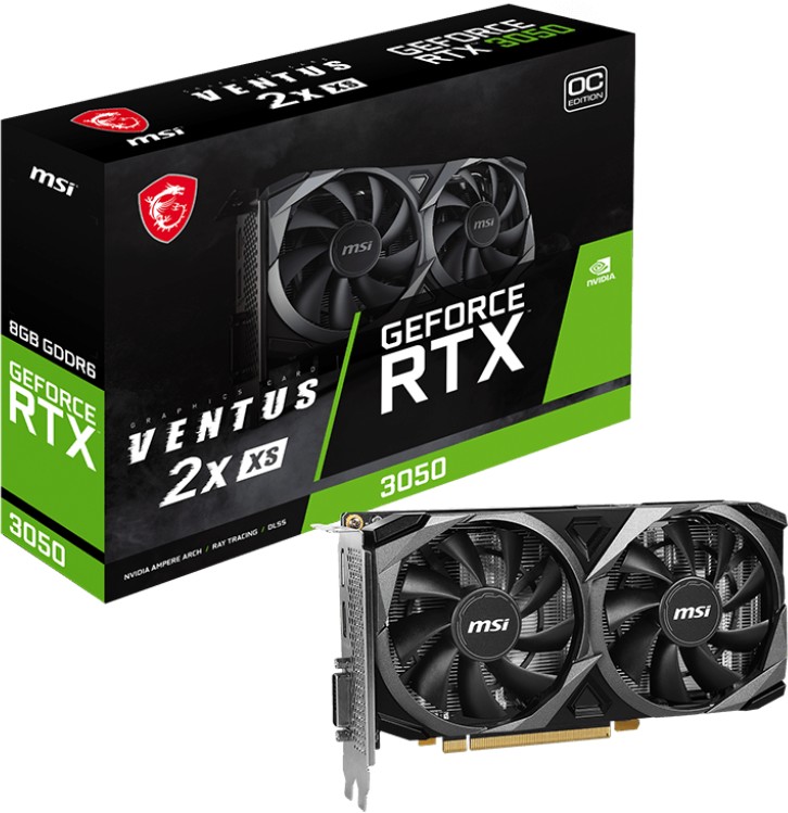 MSI GeForce RTX 3050 Ventus 2X XS 8G OC 