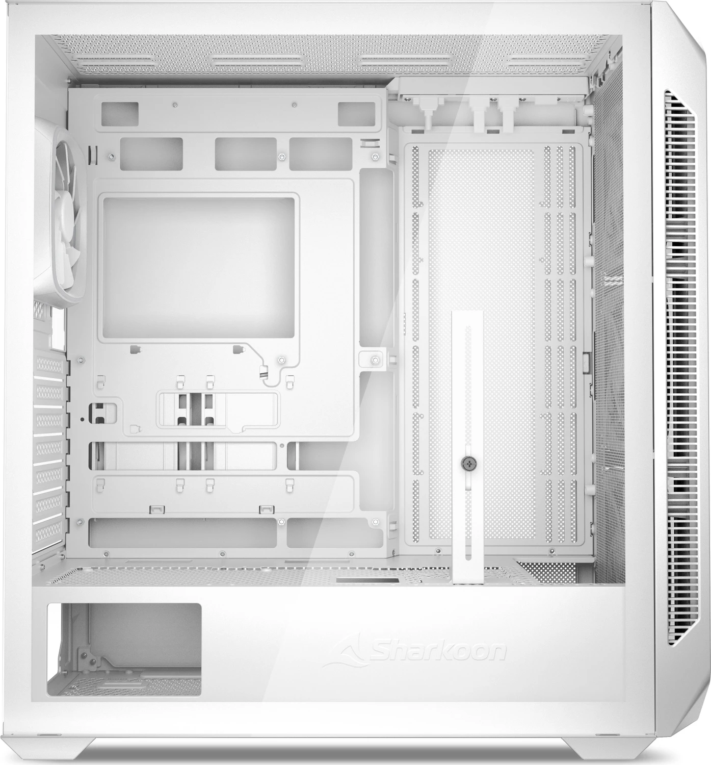 Sharkoon AK5G RGB White, Glasfenster