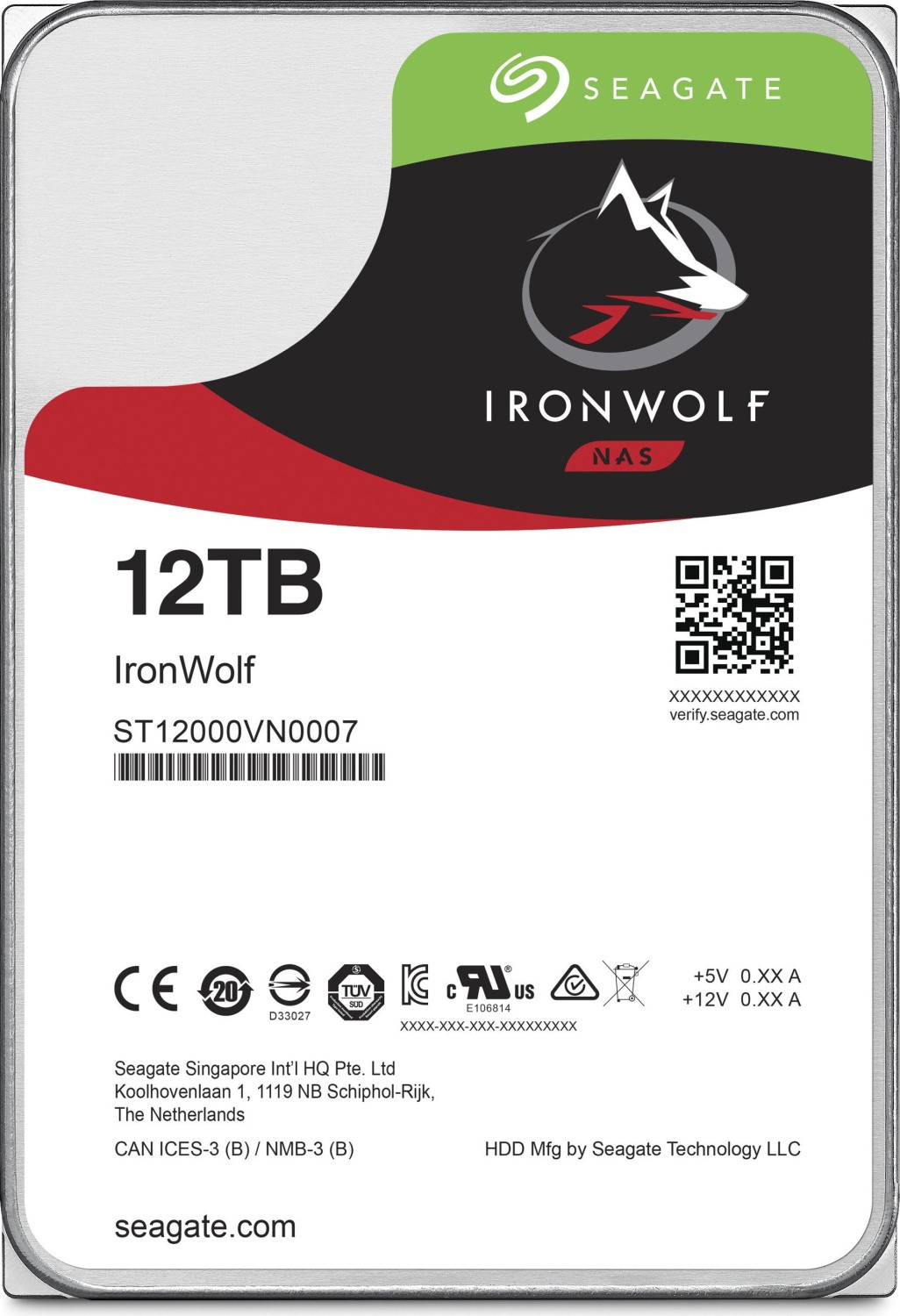 Seagate Ironwolf ST12000VN004 12TB