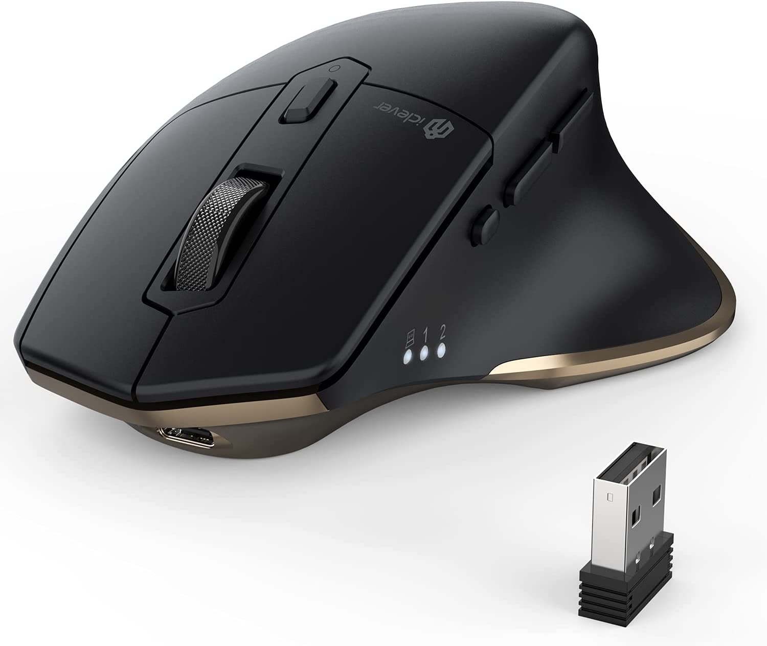 iClever Bluetooth Maus Wiederaufladbarer Akku