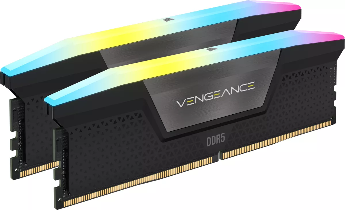 Corsair Vengeance RGB grau UDIMM 32GB Kit, DDR5-6000, CL36-44-44-96