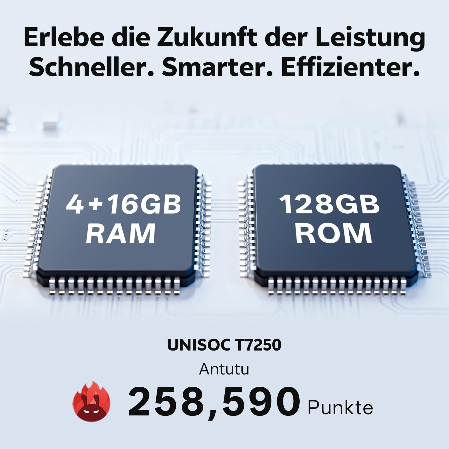 Tablet 11 Zoll mit Hülle, Android 16 System mit Gemini AI