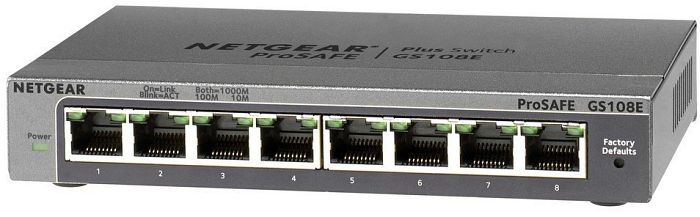 Netgear GS108E 8-Port Switch managebar