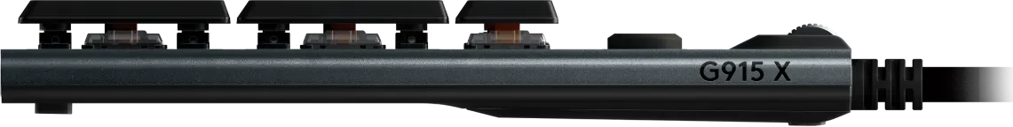 Logitech G915 X, schwarz, LEDs RGB, GL TACTILE, USB, DE