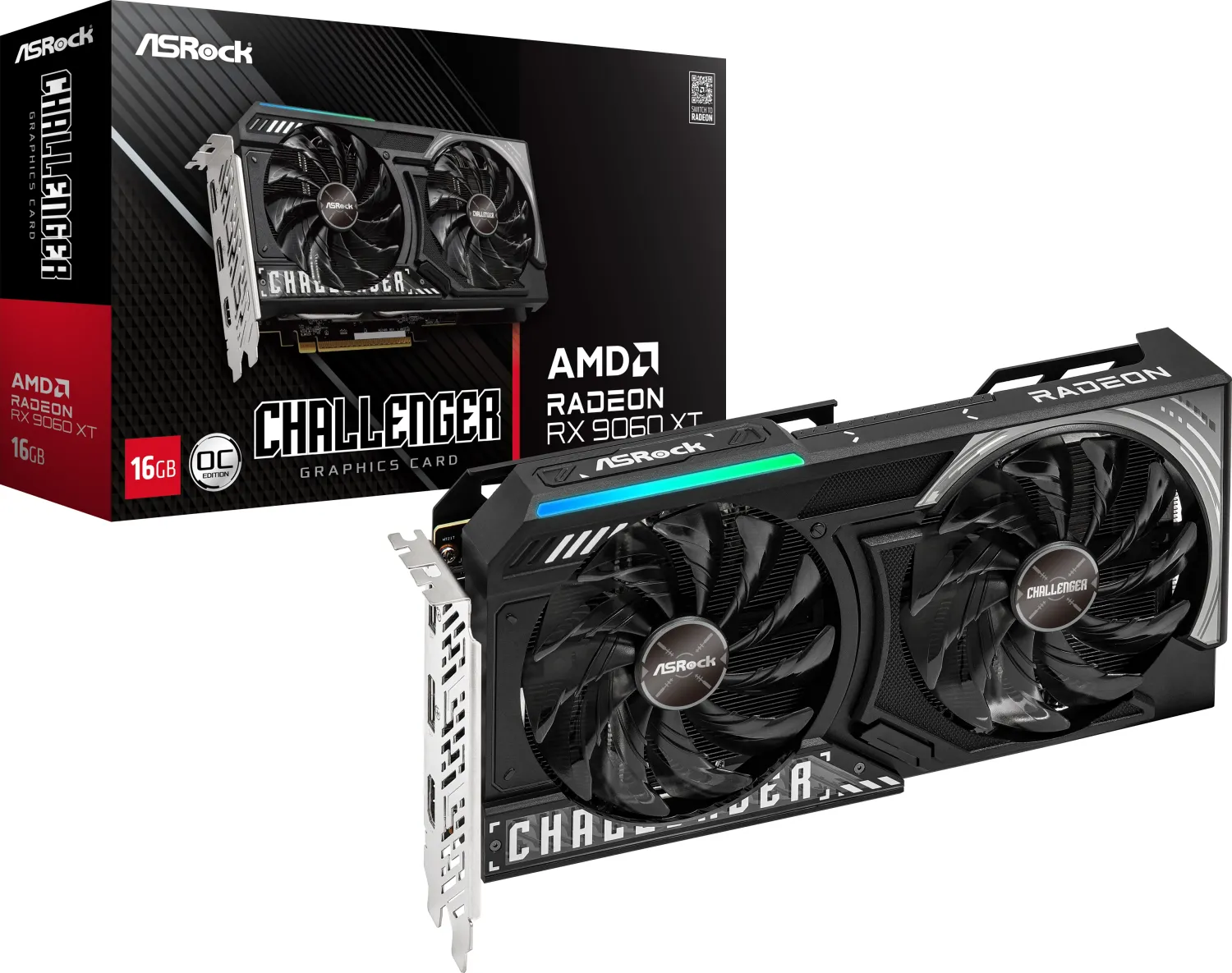 ASRock Radeon RX 9060 XT Challenger 16GB OC