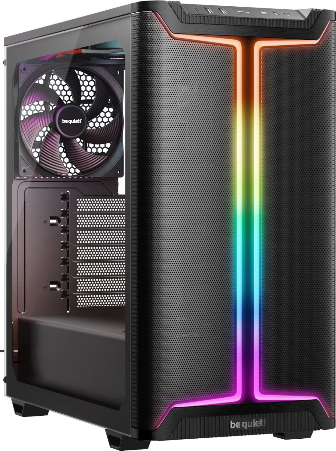 be quiet! Pure Base 501 DX Black, Glasfenster