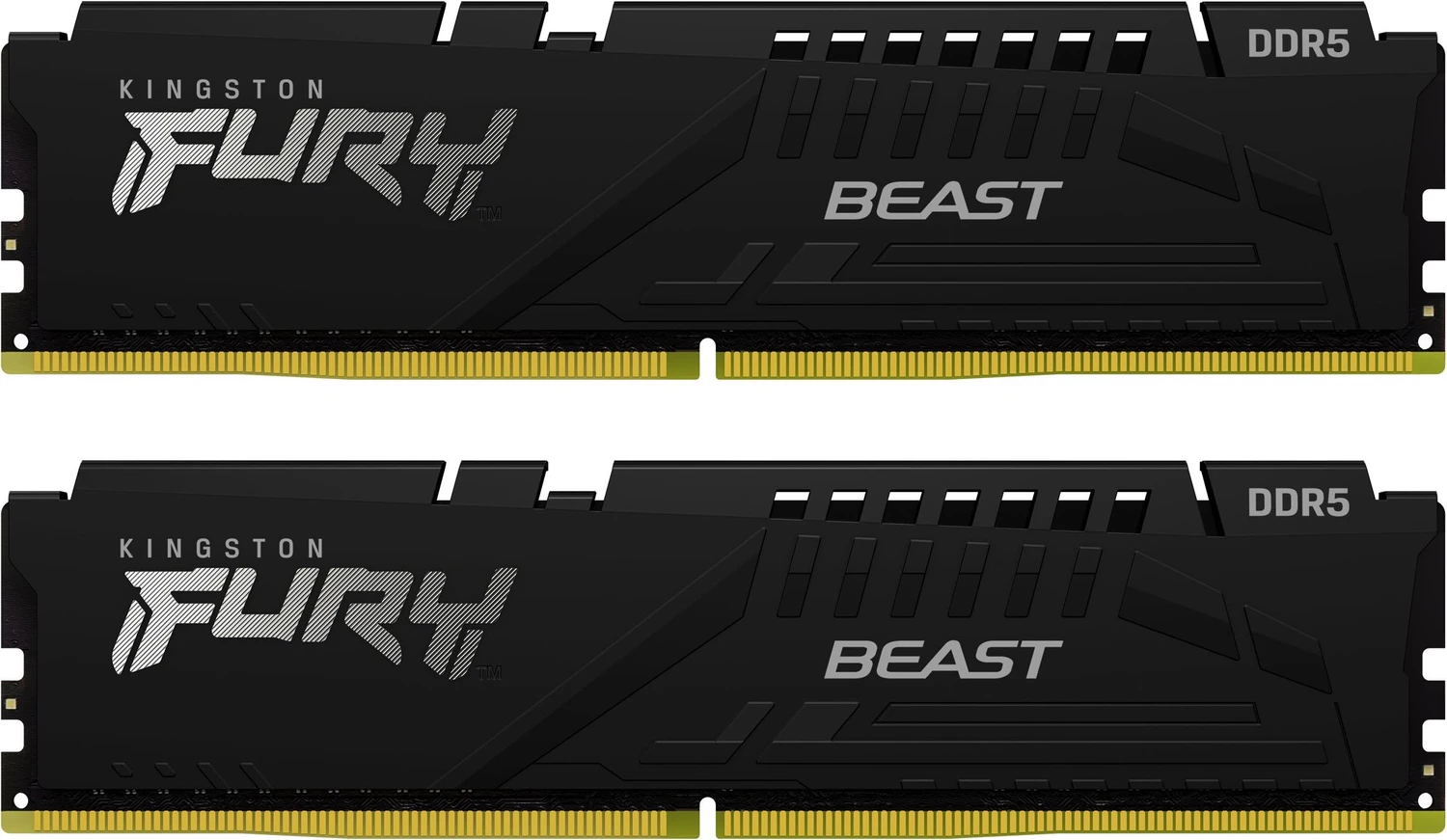 Kingston FURY Beast schwarz UDIMM 64GB Kit, DDR5-6000, CL36-38-38, 2RX8 