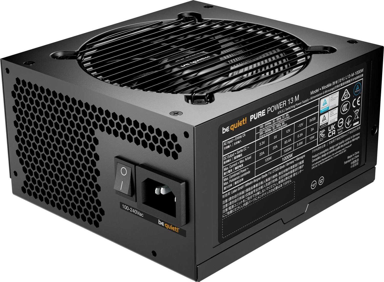 be quiet! Pure Power 13 M 1000W ATX 3.1