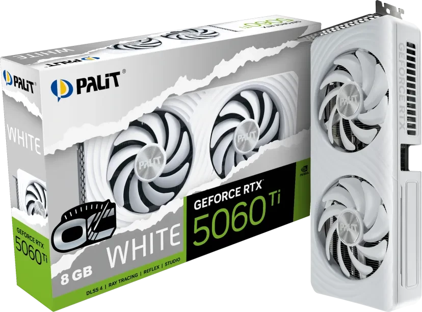 Palit GeForce RTX 5060 Ti White OC, 8GB GDDR7