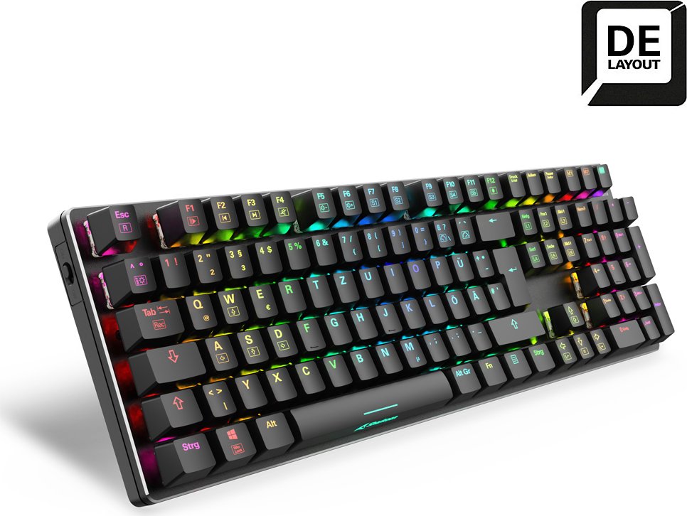 Sharkoon Skiller SGK36W, schwarz, LEDs RGB, Huano RED