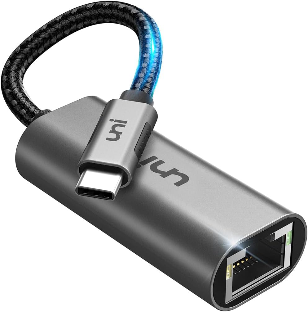 UNI USB-C Ethernet Adapter 1000Mbps 