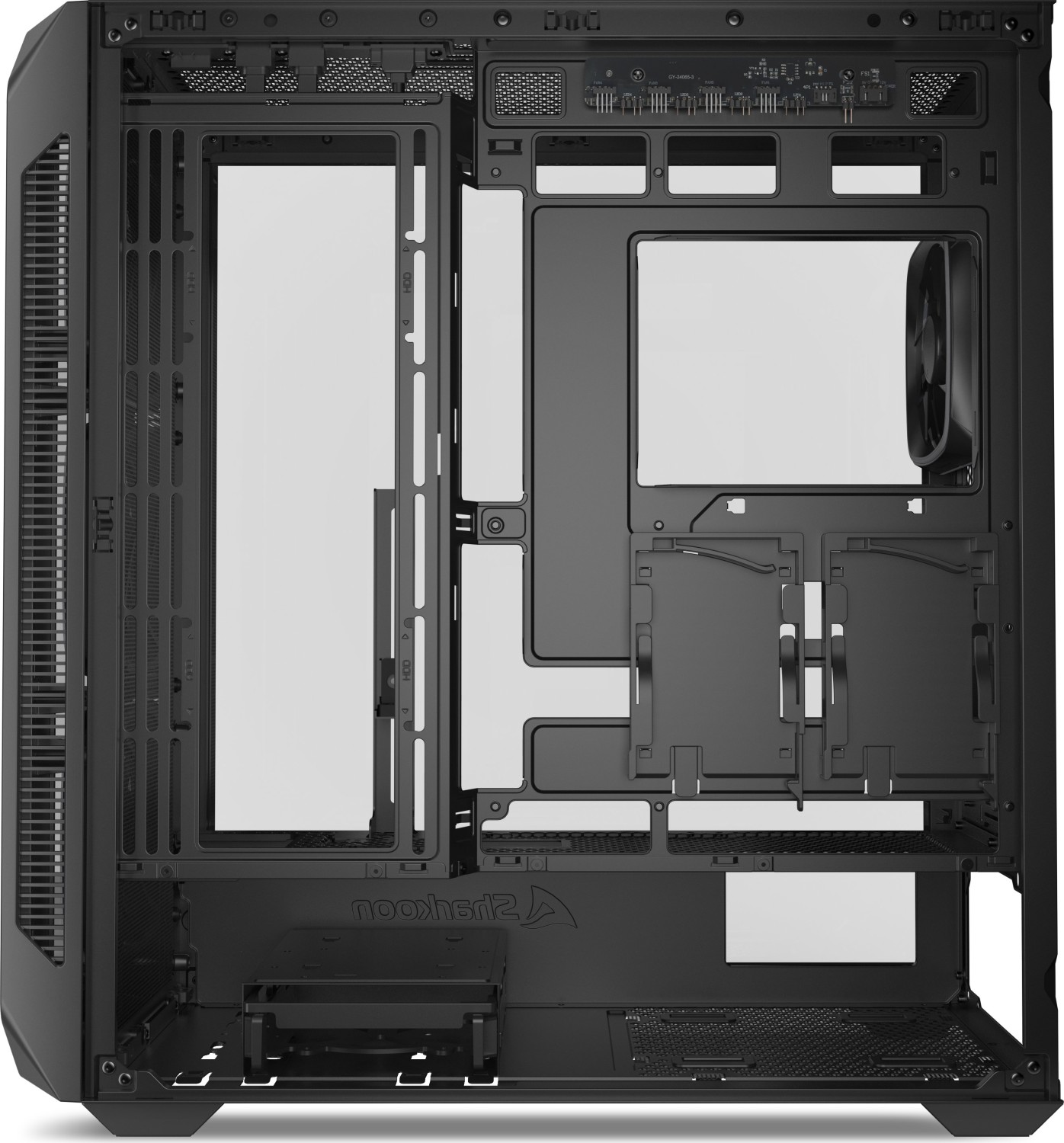 Sharkoon AK5G RGB White, Glasfenster