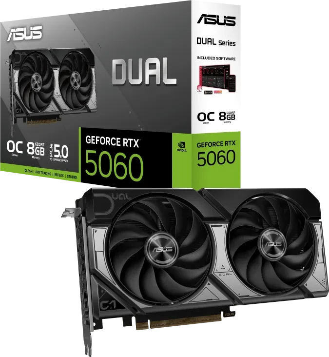 ASUS Dual GeForce RTX 5060 OC 8GB