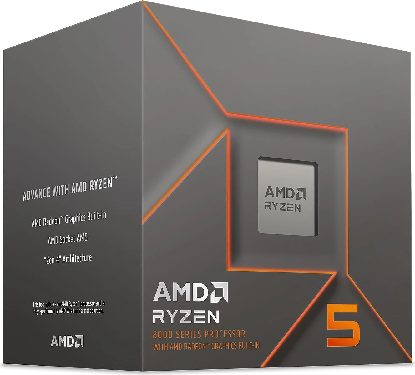 AMD Ryzen 5 8500G, 2C+4c/12T, 4.10-5.00GHz, boxed