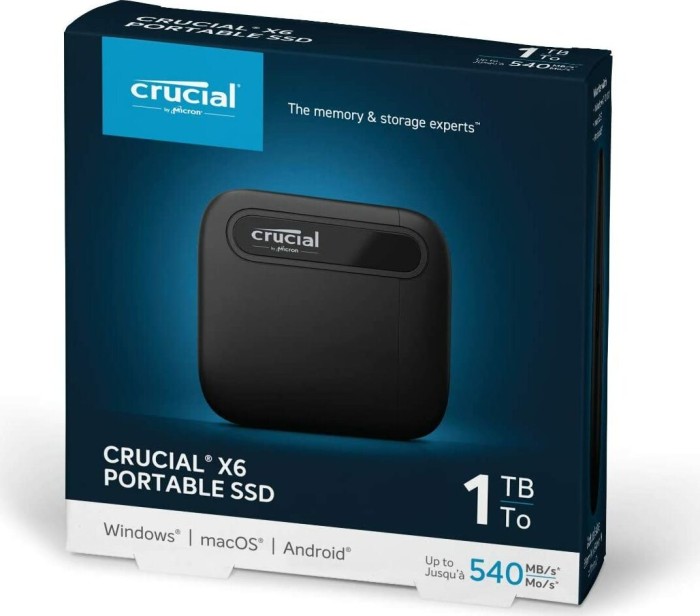 Crucial X6 Portable 1TB SSD