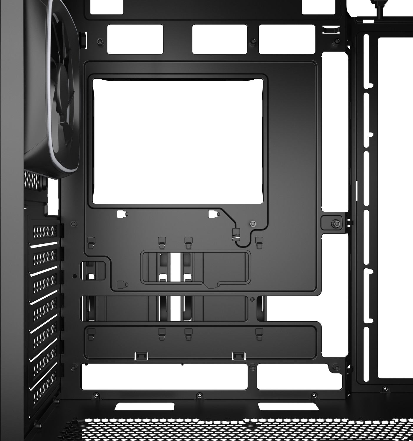 Sharkoon AK5G RGB White, Glasfenster