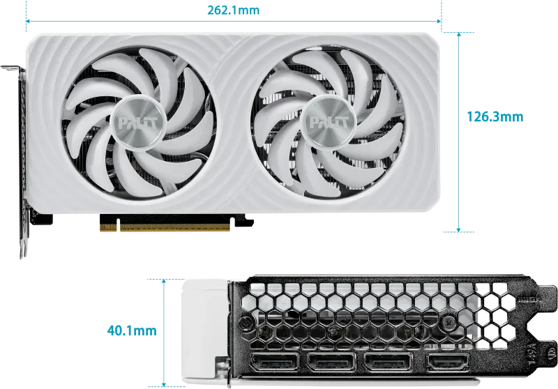 Palit GeForce RTX 5060 Ti White OC, 16GB GDDR7