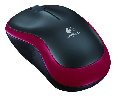 Logitech M185 Wireless Maus red