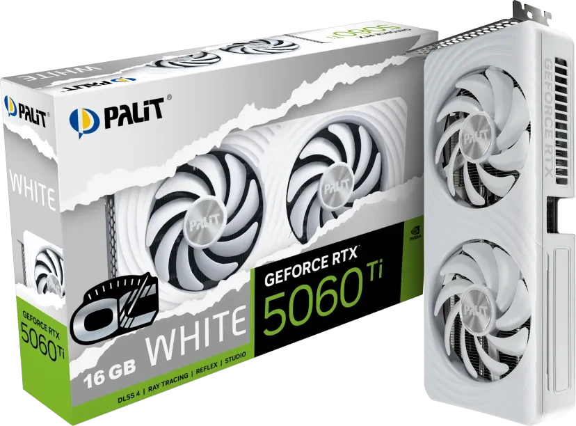 Palit GeForce RTX 5060 Ti White OC, 8GB GDDR7