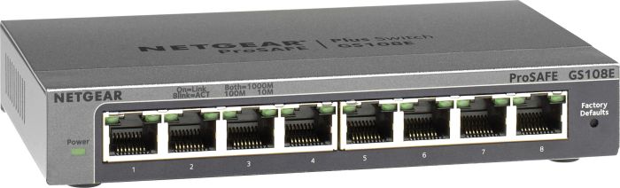 Netgear GS108E 8-Port Switch managebar