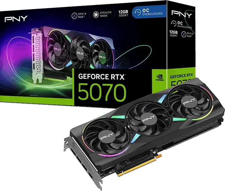 PNY GeForce RTX 5070 ARGB Epic-X RGB OC 12GB