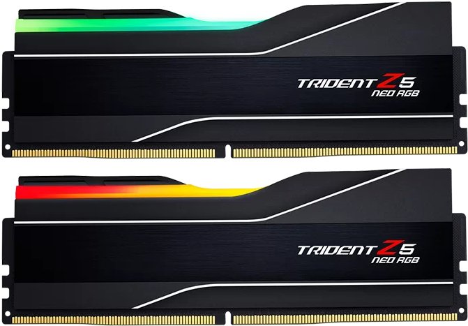 G.Skill Trident Z5 NEO RGB schwarz DIMM Kit 32GB, DDR5-6000, CL32-38-38-96