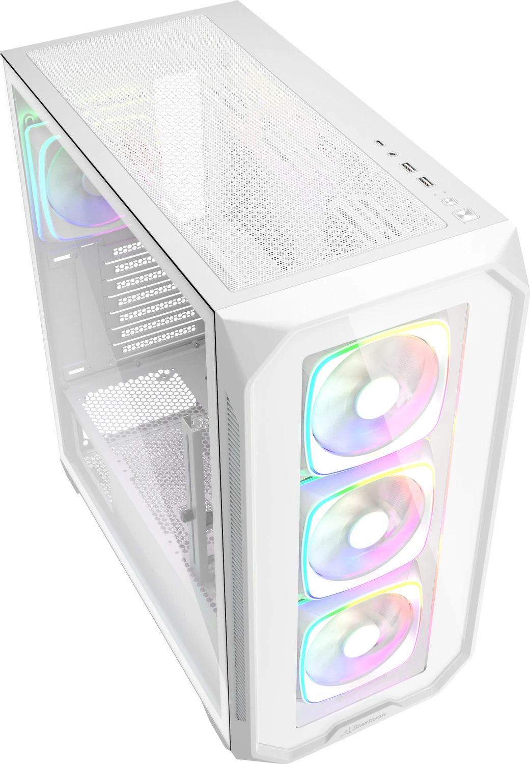 Sharkoon AK5G RGB White, Glasfenster