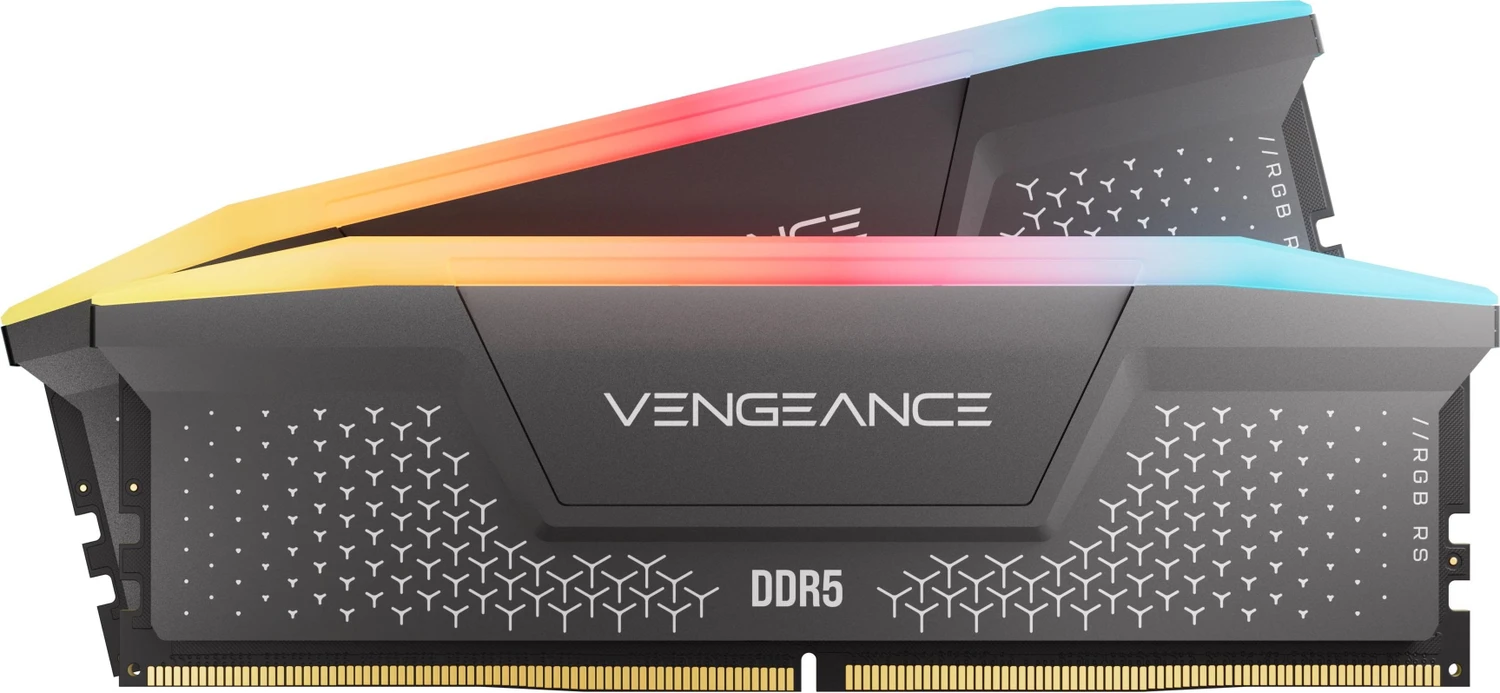 Corsair Vengeance RGB RS grau UDIMM 32GB Kit, DDR5-6000, CL36-44-44-96