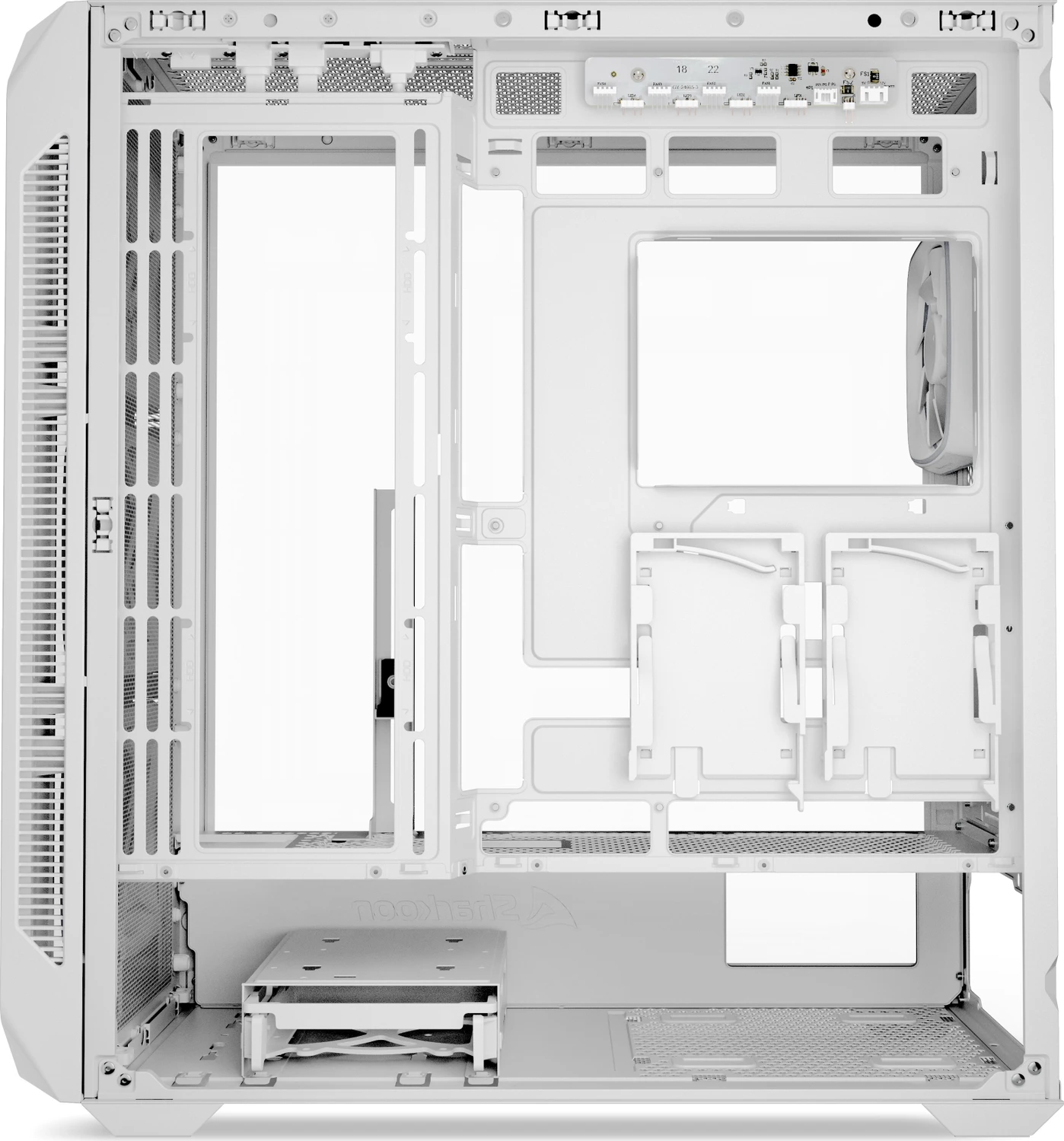 Sharkoon AK5G RGB White, Glasfenster