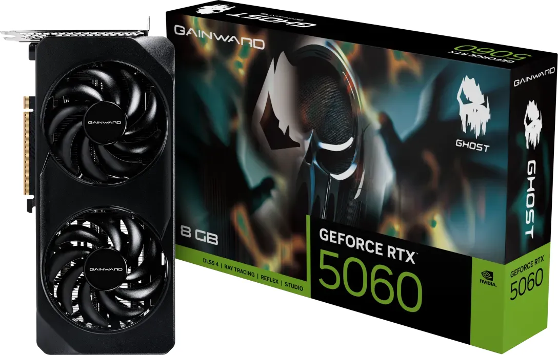 Gainward GeForce RTX 5060 Ghost, 8GB GDDR7, HDMI, 3x DP