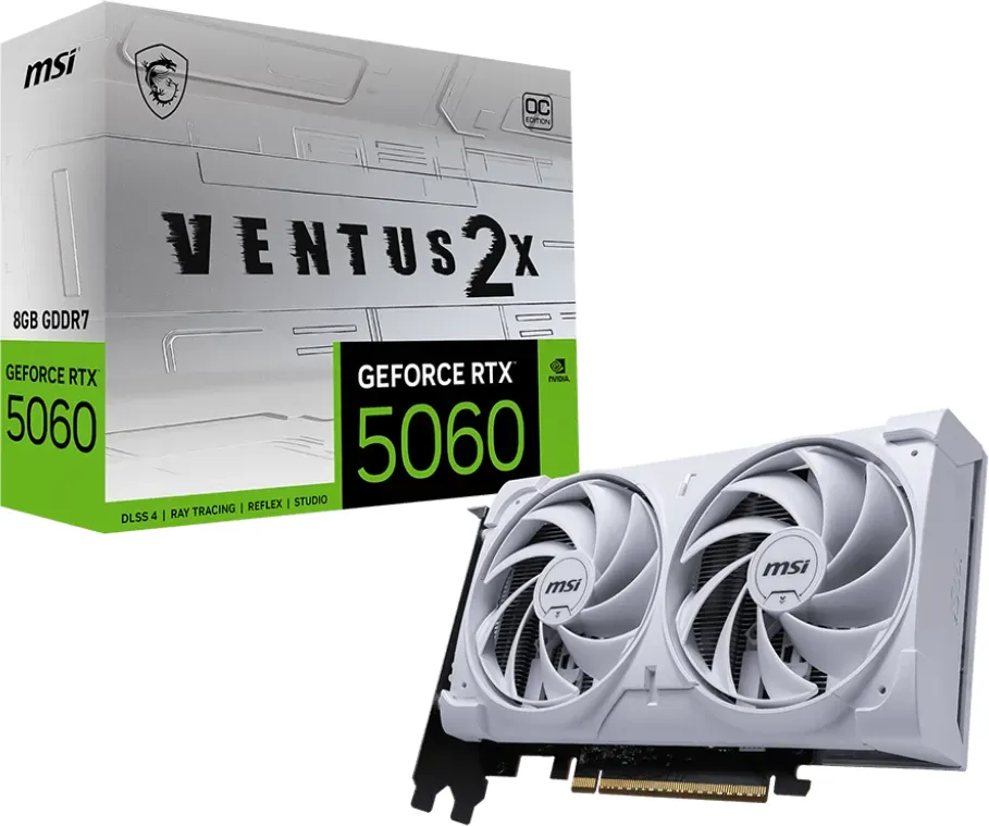 MSI GeForce RTX 5060 8G Ventus 2X OC White