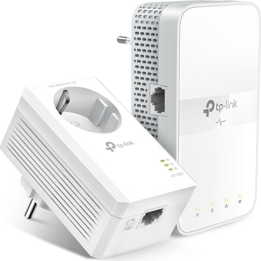 TP-Link AV1000 AC1200 Gigabit-WLAN Passthrough Powerline Extender Kit