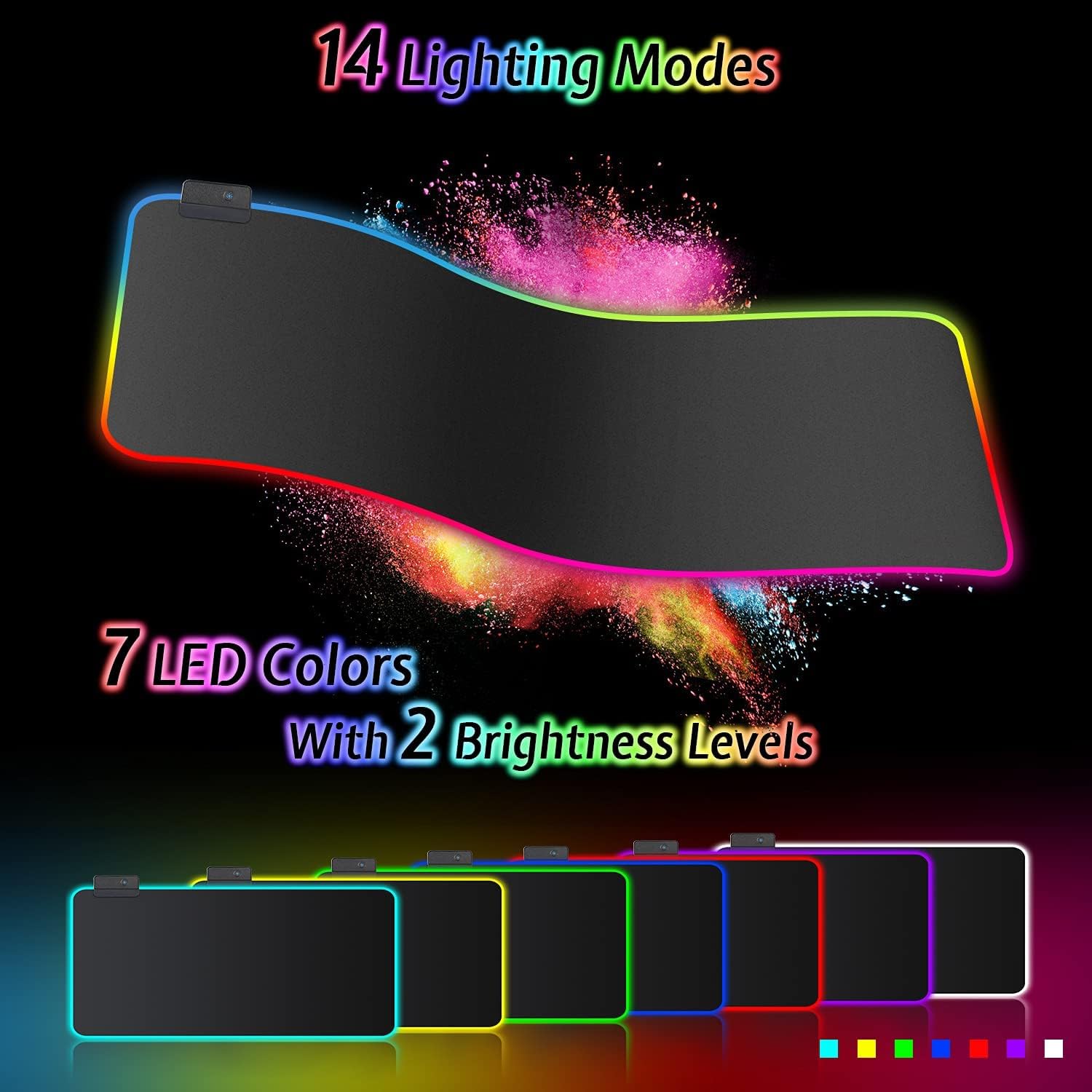 Realky RGB  800x300mm XXL Gaming Mousepad