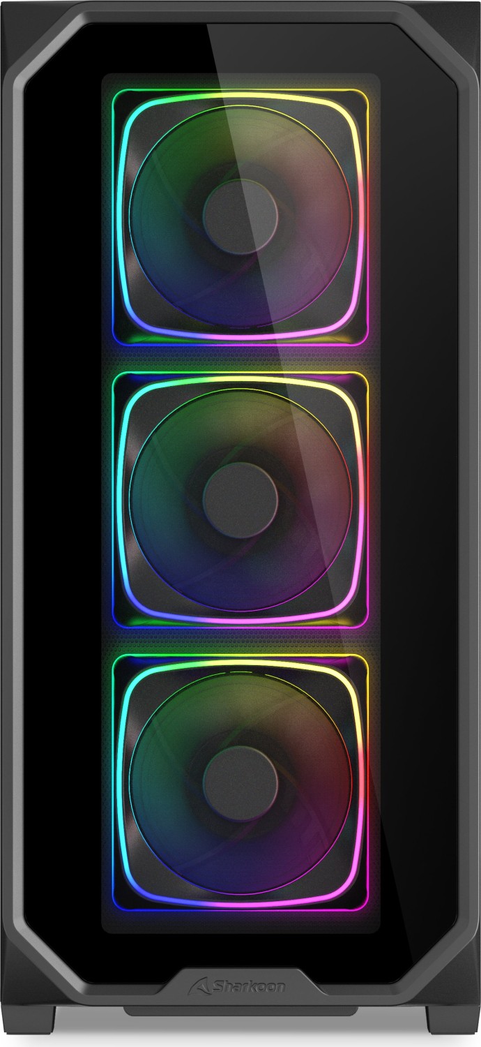 Sharkoon AK5G RGB White, Glasfenster