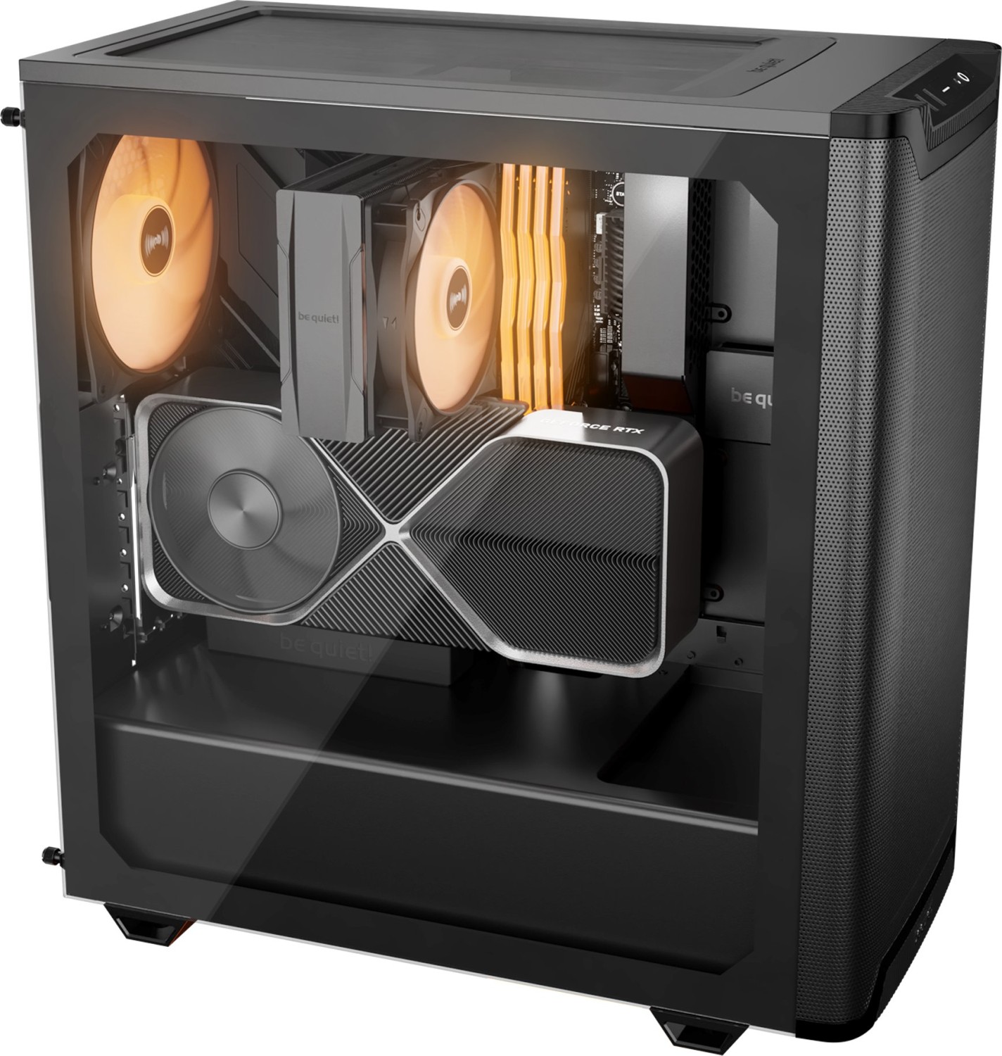 be quiet! Pure Base 501 DX Black, Glasfenster