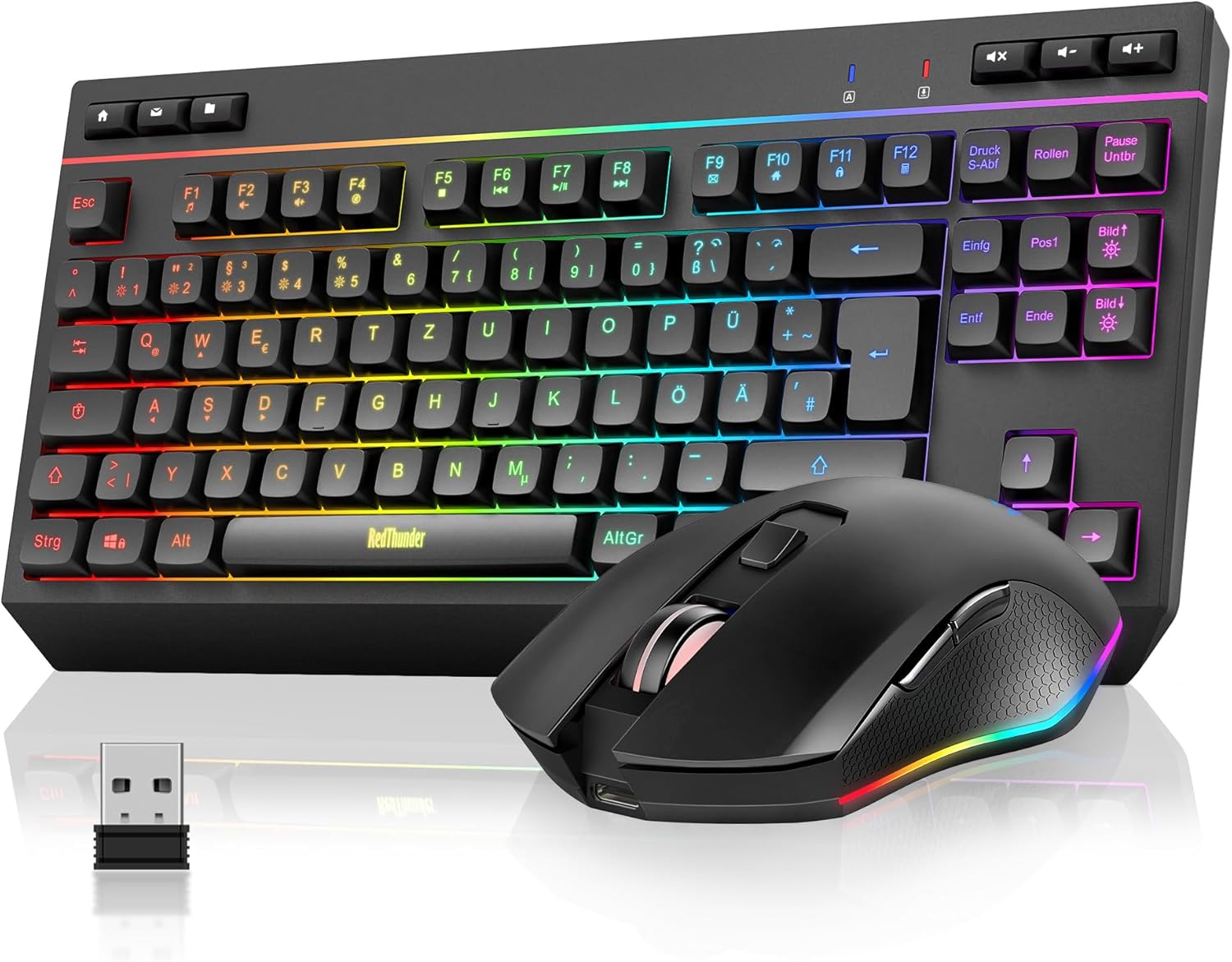 RedThunder 75% Kabelloses Tastatur und Maus Set