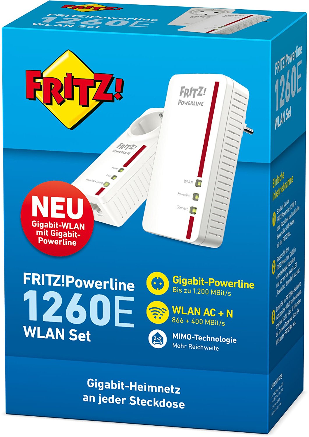 AVM FRITZ!Powerline 1260E Starter Kit