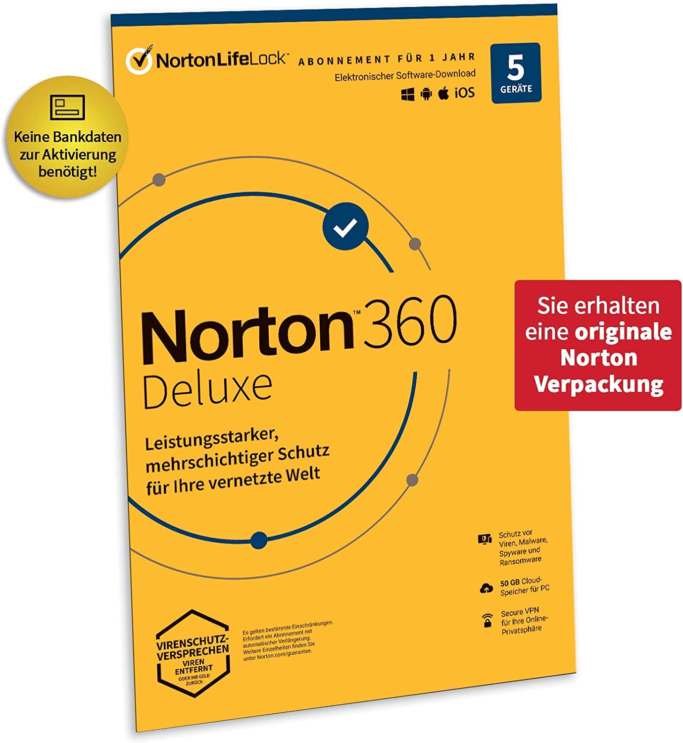 Norton 360 Deluxe - 5 Geräte