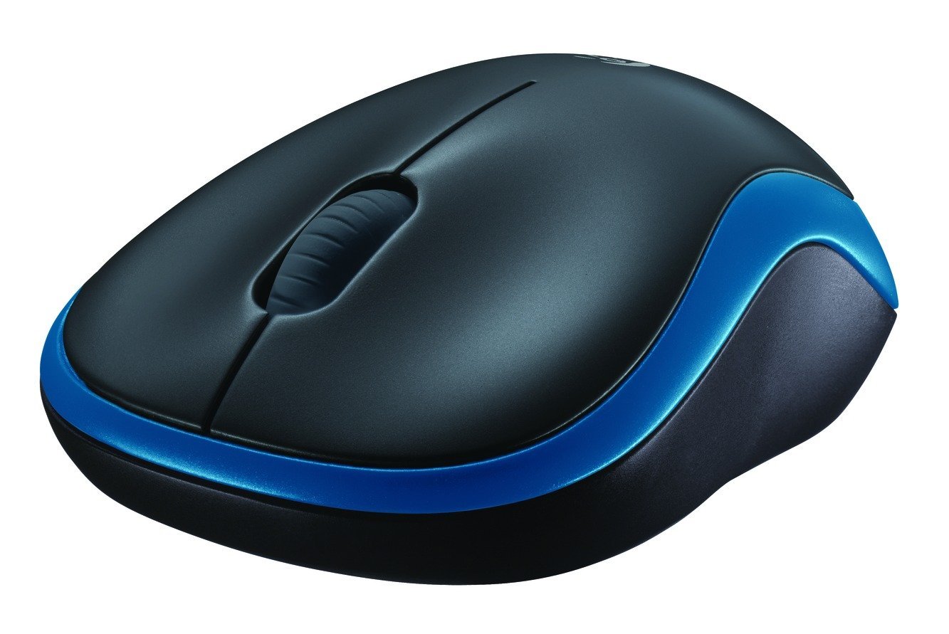 Logitech M185 Wireless Maus blue